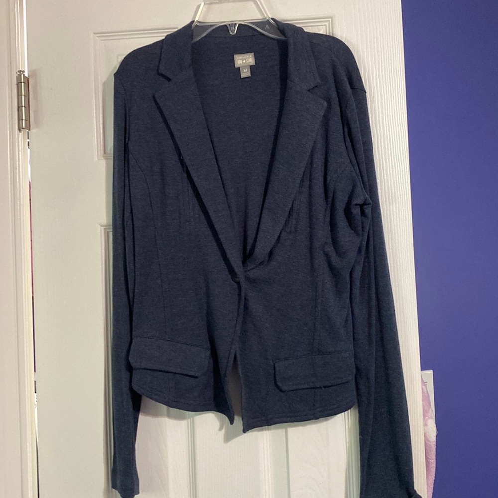 Jersey material cardigan